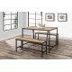 Urban Dining Table And Bench Set