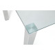 Enzo Chrome & Glass Compact Dining Table