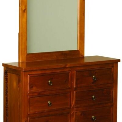 Hudson 6 Drawer Chest with Optional Mirror