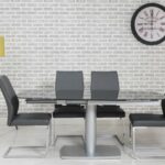 Eclipse Oval Extending Glass Table