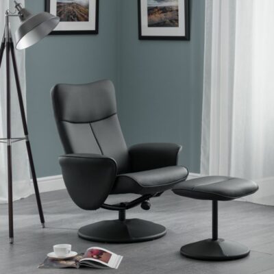 Lugano Recliner & Stool