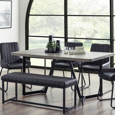 Miller Concrete Effect Dining Table